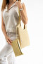 Silvia Model Straw Wallet Yellow Women's Hand and Shoulder Bag - 2