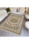 Nilla Collection Green Themed Traditional Flowers Detailed Decorative Carpet Nilla20 - 6