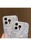 iPhone 14 Pro Case Shiny Hologram Butterfly Pattern Shock Absorbing Silicone with Camera Protection - 7