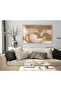 Amazing | Leaf Shade Model (Shade) | Framed Tempered Glass Table Single Horizontal
