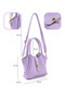 Lila Shk187 Faux Leather Lock Detailed Adjustable Strap Hand, Arm and Shoulder Bag - 4