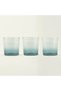 Colored Set of 3 Glasses Blue (380 Cc)