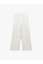 Regular Fit Pocketed Wide Leg Fabric Trousers with Pleats - 2