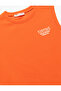 Crew Neck Sleeveless T-Shirt with Print Detail - 3