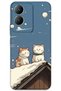 Vivo Y17S Compatible Cat Pattern Phone Case + Screen Protector - 5780