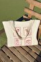 Cowboy Pinterest Pattern Tote Bag - Artistic Canvas Shoulder Bag - Women's Shopping Bag