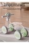 Children's Balance Bike, 4-Wheel Balance Bike for Boys and Girls 1-6 Years Toddler and Baby - 4