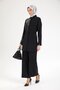 Stone Detailed Shirt Collar Double Suit-Black 25Yt602 - 5
