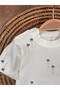 Baby Boy's Salopet with Palm Print with Pocket and Button Details - 5