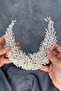 Diamira Elegant Sparkling Bridal Crown with Kem Pearl - 5