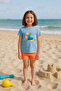 Children's Crew Neck Unisex Bucket Paddle Printed T-Shirt - 2