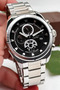 Function Men's Wrist Watch Steel Case & Steel Band Silver-Black Zmfer185 - 4
