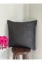 Black Glitter Living Room Throw Pillow Cover - 3