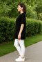 Women's Summer Short Sleeve Slitted Solid Color Tunic - 3