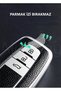 Toyota Compatible Corolla, Rav4, Land, Cruiser, Camry, Prado, C-Hr Leather Look Tpu Key Case Cover (Blue) - 3