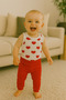 Children Baby Girl/Boy “Unisex” 100% Cotton Baby Set – 2-Piece Combination (Body + Pants) - 3