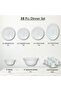 38 Pcs Opal ware Dinner ser Microwave Dishwasher Freezer safe - 2