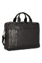 Tiber 41 cm Black Leather Business Bag with Laptop