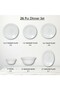 26 Pcs Opal ware Dinner ser Microwave Dishwasher Freezer safe - 2