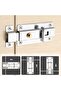 Stainless Steel Door Window Deadbolt Lock Child Protection Lock Deadbolt Lock with Button - 4