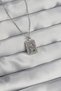 316L Steel Chain Silver Color Colorful Zircon Stone Vintage Necklace