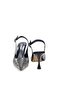 Pythagoras Ps-31971 8 cm Heeled Women's Stone Open Back Stiletto Evening Dress Shoes - 3