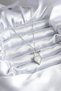 316L Steel Silver Color Zircon Stone Detail Women's Necklace - 2