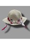 Girl's Summer Dress with Hat and Flowers - Purple - 4