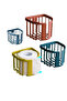 Self-Adhesive Toilet Paper Holder Napkin Holder Flowerpot Waterproof Multifunctional Rack Blue - 4