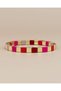 Soléava Porcelain Plated Pink Gold Red Serrated Rubber Bracelet - 3