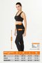 Sports Model Summer Sports Leggings with Pockets Fitness Gym Training Black Sports Leggings - 3