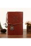 Vintage Notebook with Leather Cover Kraft Page with Vip Pen Gift Daily Note Agenda Memory Souvenir Notebook - 7