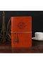 Vintage Notebook with Leather Cover Kraft Page with Vip Pen Gift Daily Note Agenda Memory Souvenir Notebook - 4