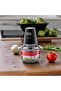 BLACK+DECKER Multi-Function Glass Chopper & Mincer, 400W, XXL 1.2L Bowl, 4-Blade System, Pulse Speed - 3