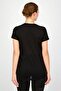 Women Sportswear Fit Mesh Sleeves Training Top, Black - 4