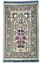 Portable praying mat With elegant Bag with Strip Multicolored Soft Islamic Prayer Rug (Purple) - 9