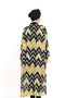 Patterned Hijab Tulle Pareo Long Design Kaftan Kimono - 3