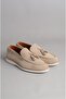 Seç 3141 Genuine Leather Tassel Detail Men's Shoes Mink Suede
