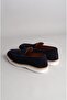 Seç 3134 Genuine Leather Casual Men's Shoes Navy Blue Suede - 7
