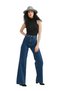 Harmony Women's Lycra Stretchy Special Wide Leg Jeans, Palazzo Model Loose Cut Wide Leg - 2
