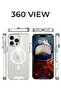 Magnetic Clear Case for iPhone 16 Pro Max, Wireless Charging, Shockproof, Anti-Yellowing - 7