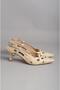 Seç 2536 Genuine Leather Heelled Women's Shoes Beige - 3
