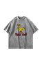Duck You! Printed Oversize Unisex Washable White Tshirt