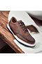 Men's Genuine Leather Orthopedic Rubber Sole Lace Light Casual Shoes - 2