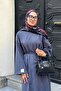 Anthracite Single Jersey Basic Dress - 7