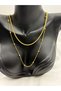 Stainless Steel 2-Piece Doric Model Chain Women's Necklace Gold Color - 3