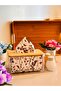 Plastic Napkin Holder and Organizer with Bamboo Lid, 25 X 12 X 10 cm - 5