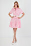 Shirt Collar Button Detailed Sweatshirt Dress - 2