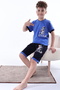 Boys' 100% Natural Cotton Short Sleeve Short Sleeve Capri Pajama Set - 8