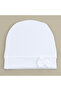 Bow Baby Girl Combed Cotton Hat (Newborn) - 2